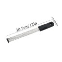 Grattugia in acciaio inox 30,5 x 2,5 cm Affettaverdure per buccia di limone Pelapatate per verdure Tritatutto per cioccolato Utensili da cucina 2