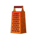 Grattugia quattro lati con manico in acciaio inox per verdure Grattugiare grossolanamente e finemente e affettare 23,7 x 10,5 x 8 cm 4