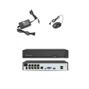 Gravador NVR PoE 4K de 8 canais com detecção de rosto H.265 para câmaras IP de 8MP saída HDMI/VGA Detecção de movimento Alarme e-mail/FTP alimentação 3