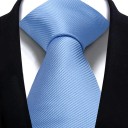 Gravata lisa elegante 146 x 8 cm Gravata clássica para homem Acessório estiloso para fato Gravata para uso formal e informal 6