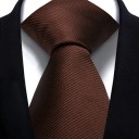 Gravata lisa elegante 146 x 8 cm Gravata clássica para homem Acessório estiloso para fato Gravata para uso formal e informal 4
