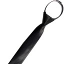 Gravata masculina estreita lisa 48 x 5 cm Gravata pré-laçada com elástico Gravata elegante para adultos Acessório formal para camisa e fato 1