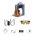 Gravator laser LaserPecker CNC 8K 10W laser infraroșu și diodă diametru 0–145 mm rezoluție 1270 dpi gri-albastru pentru metal, lemn și acril 3