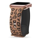 Gravirowany pasek 38 mm 40 mm 41 mm do Apple Watch serii 1–9 SE SE2 Ultra Pasek silikonowy w wzór lamparta Regulowana wielkość Premium 5