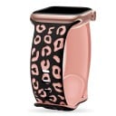 Gravirowany pasek 38 mm 40 mm 41 mm do Apple Watch serii 1–9 SE SE2 Ultra Pasek silikonowy w wzór lamparta Regulowana wielkość Premium 10