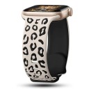 Gravirowany pasek 42 mm do Apple Watch Series 10 Silikonowy pasek z leopardzim wzorem Regulowana wielkość Premium silikon wygodne mocowanie 9