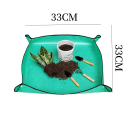 Green Waterproof Repotting Mat 33 x 33 cm PE Garden Mat Against Contamination Reusable Folding Mat 6