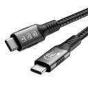 Γρήγορος διπλός καλώδιο USB C 240 W 50 cm κοντό καλώδιο δεδομένων 3.1 PD 48V 5A για εξαιρετικά γρήγορη φόρτιση και μεταφορά δεδομένων συμβατών 2