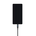 Γρήγορος καλωδίωση φόρτισης 25 εκ. USB A σε USB C 3A γρήγορη φόρτιση καλώδιο δεδομένων συγχρονισμού δεδομένων συμπαγές καλώδιο για κινητές συσκευές 3