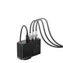 Γρήγορος φορτιστής 100W 4 θύρες 2× USB C 2× USB A PD GaN φορτιστής τύπου C με διπλό καλώδιο USB C EU βύσμα 100V–240V φόρτιση τηλεφώνου 7