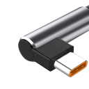 Γρήγορος φορτιστής καλωδίου USB A σε USB C 50 εκ. γωνία 90 μοιρών 6A Τύπος-C καλώδιο φόρτισης και δεδομένων φορτιστής και συγχρονισμός για τηλέφωνο 4