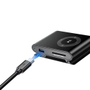 Γρήγορος USB A σε Micro USB καλώδιο 25 εκ 2A Mini USB καλώδιο φόρτισης και μεταφοράς δεδομένων για σύντομες συνδέσεις με powerbanks και συσκευές 3