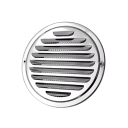 Grelha de ventilação redonda 70 mm 68x125x35 mm Aço inoxidável 201 Grelha de proteção contra insetos Ventilação exterior e interior Extração e circulação de ar 1