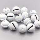 Grelots en métal de 2,2 cm pour la création et les décorations 20 pcs Surface laquée brillante avec un bord sur le périmètre Œillet 1