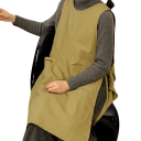 Grembiule lungo da donna 96x65 cm Grembiule da cucina impermeabile con tasche per cucinare, dipingere, cosmetica e unghie 2