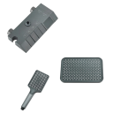 Grifo de ducha con cabezal de lluvia y ducha de mano Ducha de bidet para agua fría y caliente con pantalla digital Sistema de baño de alta presión 5