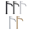 Grifo de lavabo 30,5 x 15 cm Grifo de baño para agua caliente y fría Grifo moderno y elegante con control de palanca para el hogar 6