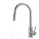 Grifo de lavabo G1/2 de acero inoxidable Dos modos de flujo Agua caliente y fría Grifo de baño y cocina Diseño moderno 7