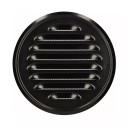Griglia di ventilazione in acciaio inox 130 mm con chiusura rotonda 125x190x55 mm, copertura per aperture di ventilazione, tappo per sistemi di ventilazione per pareti esterne, protezione contro i parassiti 4