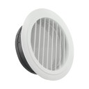 Griglia di ventilazione rotonda 125 mm 168x65x118 mm Griglia in plastica regolabile ABS Copertura a lamelle per pareti e soffitti Copertura di ventilazione resistente per uso interno 1