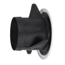 Griglia di ventilazione rotonda 150 mm 192x70x145 mm Griglia in plastica regolabile in ABS Copertura a lamelle per parete e soffitto Copertura di ventilazione resistente per uso interno 4