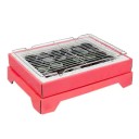 Griglia in acciaio inox 41 x 20,5 x 1,5 cm Griglia per barbecue in acciaio inox Griglia resistente per carne, verdura, pesce Griglia per carbone e gas 2