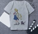 Grijs T-shirt voor dames met opdruk 9
