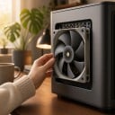Grijze ventilator TL-G12 120 x 120 x 25 mm met 7 bladen en 4pin connector 1500 t/min voor koeling van computerbehuizingen 5