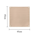 Grill Fireproof Mat 45 x 45 cm Reusable Heat Resistant Mat for Grill Protection of Terrace and Lawn While Grilling 2