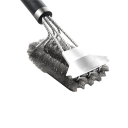 Grillbürste 45,8 x 17,5 cm Edelstahl-Grillschaber Sichere Bürste mit Luxusgriff 18 Zoll Grillrostreiniger 2