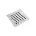 Grille de ventilation en métal 150x150 mm Couvercle de ventilateur en aluminium avec grille anti-insectes Ouverture de ventilation pour murs et plafonds Utilisation intérieure et extérieure 2