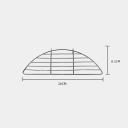 Grille en acier inoxydable pour panier vapeur 26 x 8,5 x 2 cm Accessoire de barbecue extérieur Panier vapeur Grille en acier durable 4