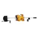 Grillet roterende kyllingespyd med motor 2