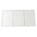 Grillrist i rustfrit stål 41 x 20,5 x 1,5 cm Grillrist i rustfrit stål Holdbar grill til kød, grøntsager, fisk Grillrist til trækul og gas 1