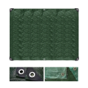 Groot waterdicht zeildoek 3x4 m Versterkte duurzame folie voor buiten met kabel en ringen UV-bescherming voor tuin, schuur, dak en huishouden 3
