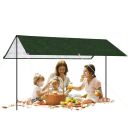 Groot waterdicht zeildoek 3x4 m Versterkte duurzame folie voor buiten met kabel en ringen UV-bescherming voor tuin, schuur, dak en huishouden 8
