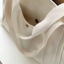 Große Canvas-Umhängetasche mit Taschen Stilvolle Einkaufs- und Arbeitstasche Für Laptops bis 15,6&#39;&#39; Canvas-Umhängetasche 3