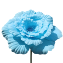 Große künstliche Pfingstrose realistischer Blütenstand 50 cm PE-Gewebe Dekoration für Vase, Tisch, Kommode, Regal und Innenraum 6