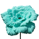 Große künstliche Pfingstrose realistischer Blütenstand 50 cm PE-Gewebe Dekoration für Vase, Tisch, Kommode, Regal und Innenraum 2