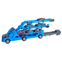 Großer Kinder-Lkw Kunststoff-Transporter mit 6 Mini-Autos Faltbarer Transporter Spielzeug für Jungen und Mädchen 2