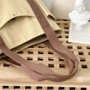 Grote canvas schoudertas met zakken Stijlvolle winkel- en werktas Voor laptops tot 15,6&#39;&#39; Canvas schoudertas 4