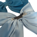 Grote dubbele satijnen haarstrik, haarspeld, elegante haaraccessoire, luxe haarstrikken, stijlvol haarornament 2