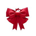 Grote Kerststrik 30 x 35 cm Fluwelen decoratie voor de top van de boom en de voordeur Elegante feestdecoratie 7