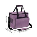 Grote tas voor naaimachine 45 x 37 x 26 cm reistas met vakken en riem voor naaiaccessoires en vervoer 7