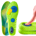 Grüne Gel-Schuheinlagen, bequeme Stoßdämpfung, Schweißabsorption, Fußstütze, Druckpunktschutz, Komfort für jeden Tag 1