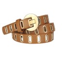 Grunge Punk PU-läderbälte för kvinnor med metallspänne Justerbar design Snygg modeaccessoar för vardagskläder Rockestetik 5