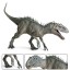 Gruselige Dinosaurierfigur 34 cm 2