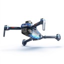GT8 Drone with 8K Ultra HD Camera Remote Control with Display Control Range 3000 m Blue LED Lighting Dark Grey For Aerial Video Recording 3