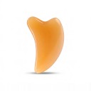 Gua Sha -hartsi 9,5 x 5,5 cm Käsin käytettävä hierontaraspeli pyöristetyillä reunoilla Meripihka Kasvojen, kaulan ja kehon hierontaan 1