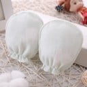 Guantes de algodón para bebés de 0 a 6 meses Guantes suaves de 100% algodón con mancha elástica y estampado Tamaño 10 x 8 cm 10